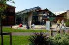 miniatura University of Bolton - Eagle Entrance with Students